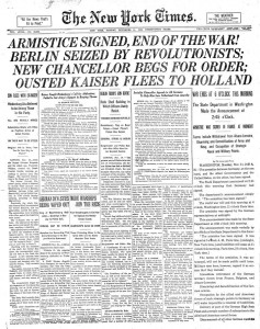 NYTimes-Page1-11-11-1918