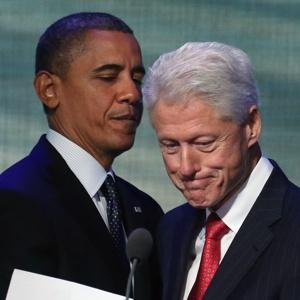 Obama and Bill Clinton. Getty Images