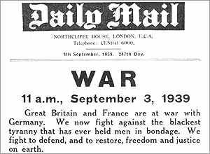 september 3 1939 newspaper