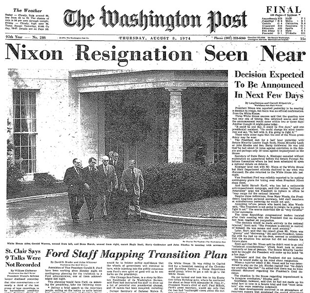 ‘nixon Resigns Common American Journal 